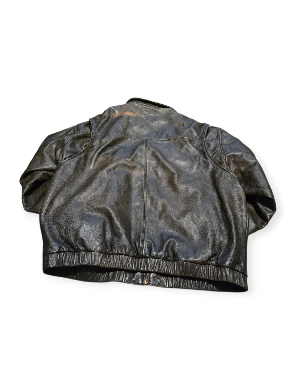 St. John's Bay Rustic Leather Bomber Jacket